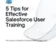 5 Tips for Effective Salesforce User Training